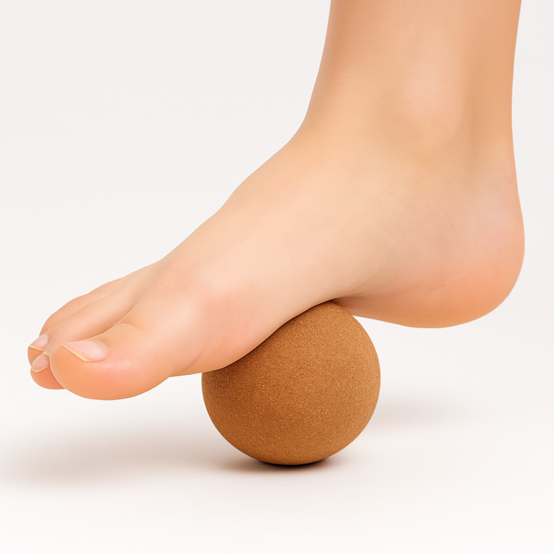 Pelota de Masaje de Corcho 6 cm - Pies, Fascia y Puntos Gatillo