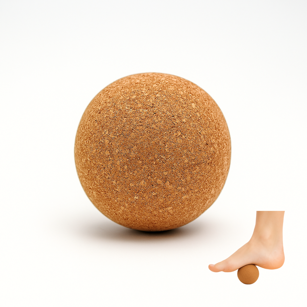 Pelota de Masaje de Corcho 6 cm - Pies, Fascia y Puntos Gatillo